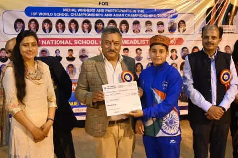 National School Games medallists felicitated