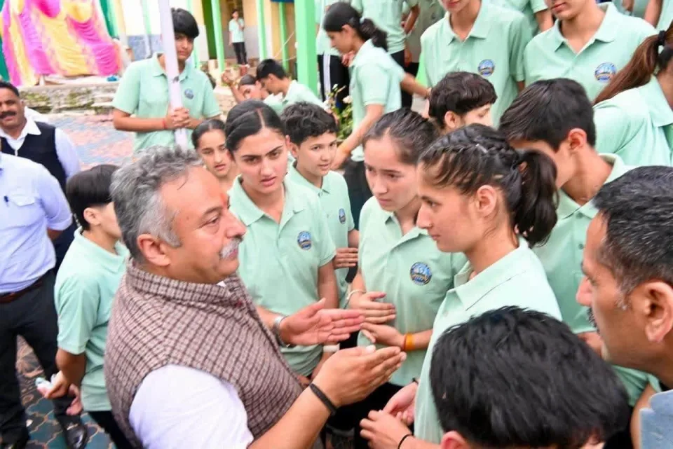 Meeting students in uniform