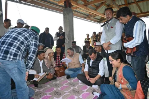 Open hearing on the ground